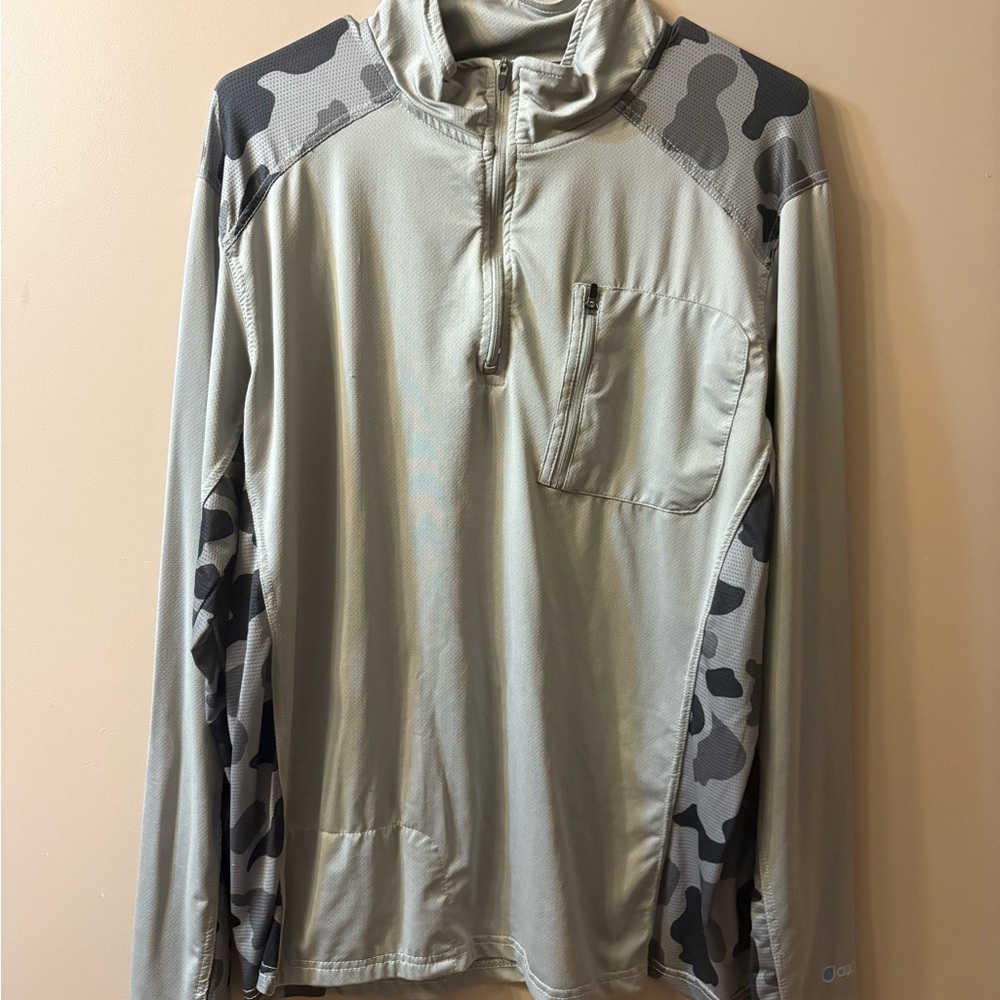 Lincoln Outfitters Cool core 1/4 zip camo pullover size M